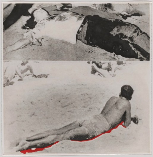 John Baldessari, Two Figures (One with Shadow) from “Hegel’s Cellar” Portfolio, 1986