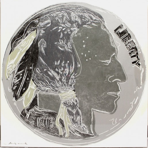 Andy Warhol, Indian Head Nickel (FS II.385), from the Portfolio “Cowboys and Indians”, 1986
