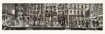Lunchtime on Broadway by Red Grooms