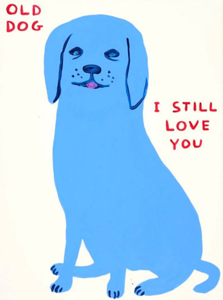 David Shrigley, Old Dog, 2021