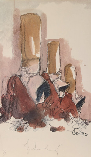 Claes Oldenburg, Fagends Carved in Rock, Fagend Canyon (Axsom and Platzker 137), 1975