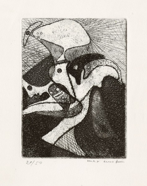 Max Ernst, La loterie du jardin zoologique, 1951
