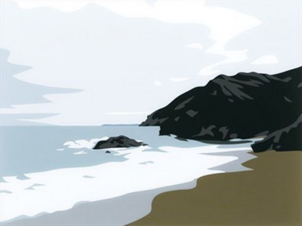 Cornish Coast 1: Lantic Bay by Julian Opie