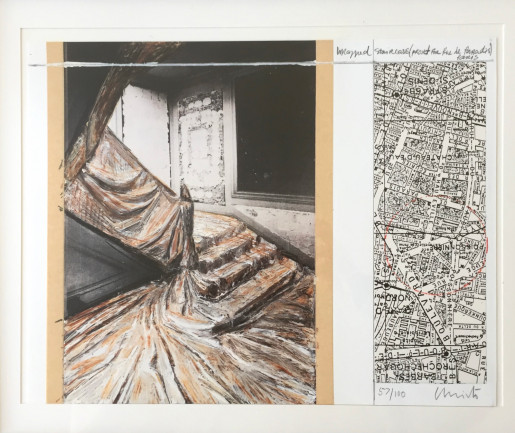 Christo & Jeanne-Claude, Wrapped Staircase, (Project for rue de Paradis), 2001