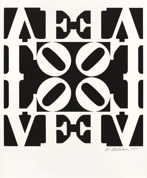 Robert Indiana, Love from Decade Portfolio, 1971