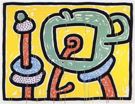 Flowers III by Keith Haring