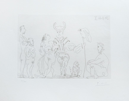 Plate 1, from: Le Cocu Magnifique by Pablo Picasso