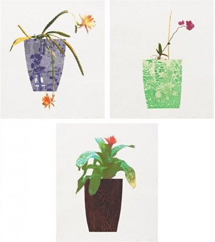 Three Landscape Pots  by Jonas Wood