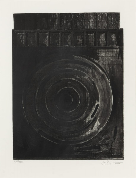 Jasper Johns, Target with Plaster Casts (Black & White), 1980-1989