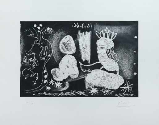 Pablo Picasso, Plate 8, from: Le Cocu Magnifique, 1968
