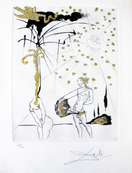 Salvador Dalí, "Le Poète Contumace" from "Les Amours Jaunes", 1974