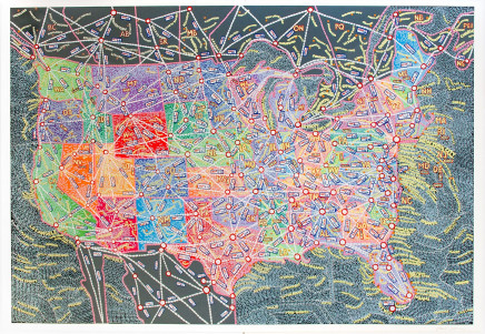 USA Distances by Paula Scher