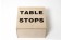 Fiona Banner, Table Stops, 2000