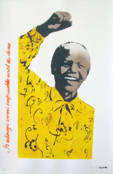 Mandela (Yellow) by Bambi
