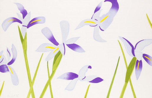 Alex Katz, Blue Flags, 2014