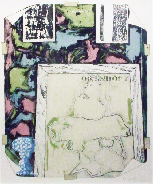 Jasper Johns, Lithograph in colors on Twinrocker handmade paper, 1992