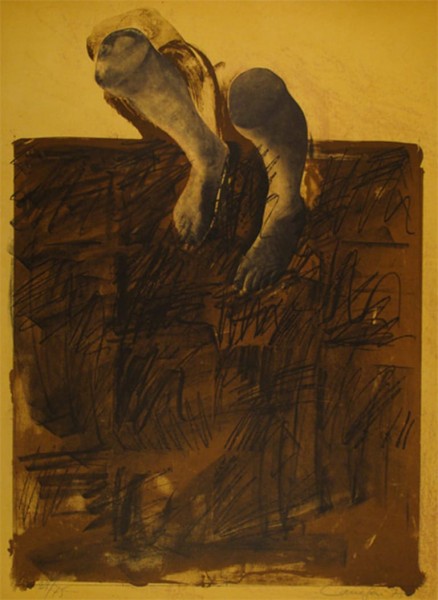 Rafael Canogar, El caminante, 1975