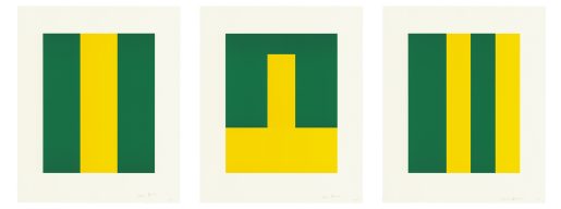 Carmen Herrera, Verde y Amarillo, 2017