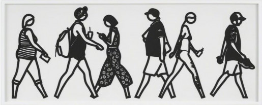 Julian Opie, Walking in Melbourne 2, 2018