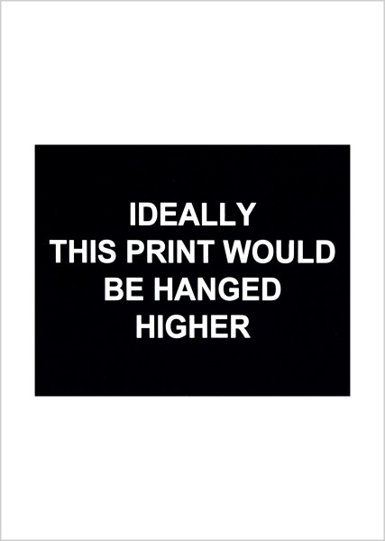 Laure Prouvost, Ideally this print would be hanged higher, 2016