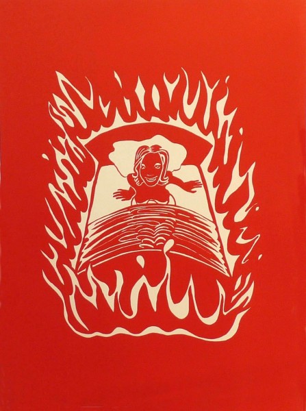 Willie Cole, Burning Bed, 2010