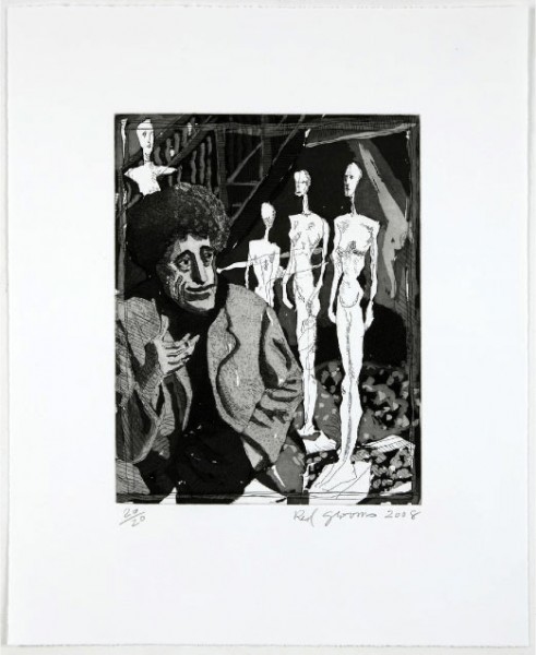 Red Grooms, Giacometti, 2008