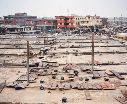 Generators on roofs of Oshodi Market, Lagos, Nigeria by Julian Röder
