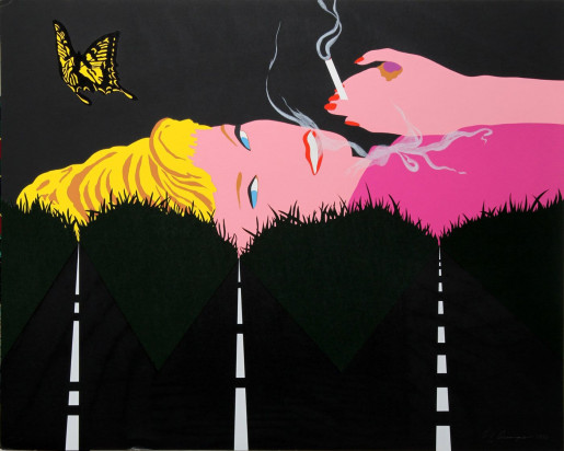 Allan D'Arcangelo, Smoking Blonde, 1990