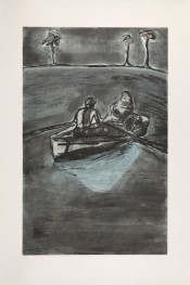 Two People at Night (Indigo)
