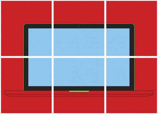Michael Craig-Martin, Laptop, 2016