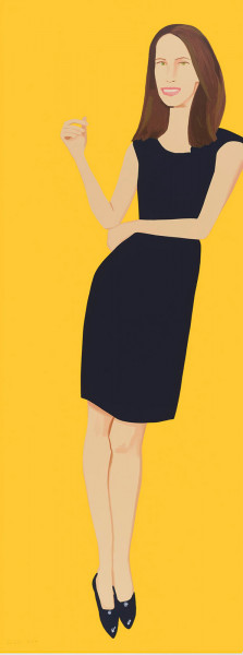 Alex Katz, Black Dress 9 (Christy), 2015