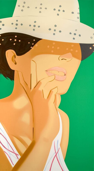 Alex Katz, Straw Hat Vivien, 2021