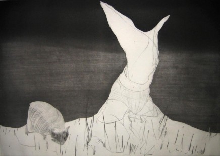 Pastoral: Figure and Grazing Animal by Nicola Tyson