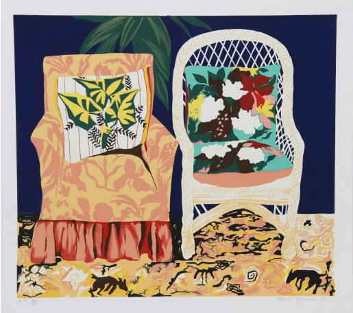 Hunt Slonem, Chair Duet, 1981