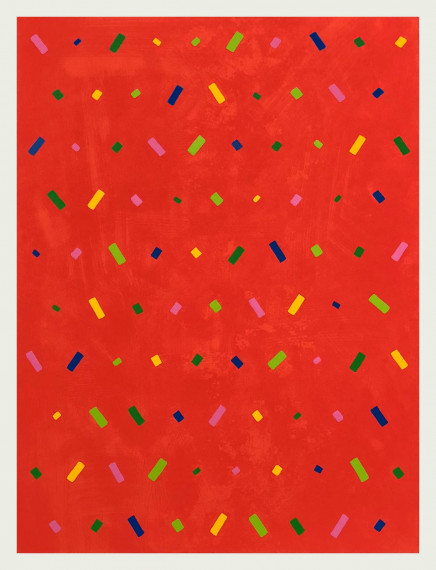 Untitled (Red OM18-0302) by Osvaldo Mariscotti