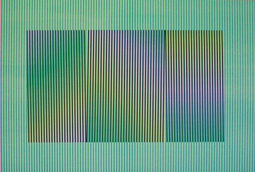 Carlos Cruz-Diez, Inducción cromática a doble frecuencia Toledo, 2016