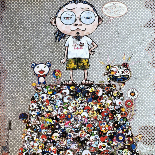 Takashi Murakami, With The Notion Of Death, The Flowers Look Beautiful, 2013