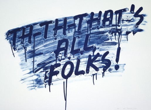 Mel Bochner, That's All Folks!, 2014