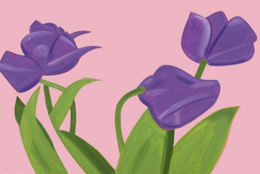 Alex Katz, Purple Tulips 1, 2021