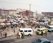 Market at Odun Ade bus stop, Lagos, Nigeria