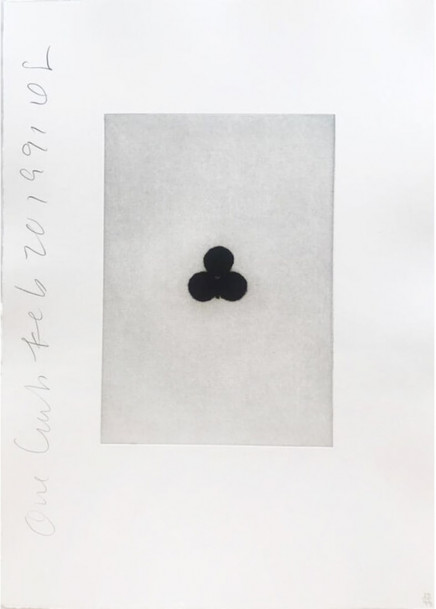 Playing Cards (Ace of Clubs) by Donald Sultan