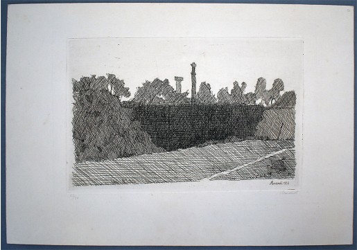 Giorgio Morandi, Veduta della Montagnola di Bologna, 1932