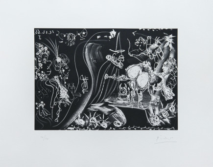 Plate 6, from: Le Cocu Magnifique by Pablo Picasso