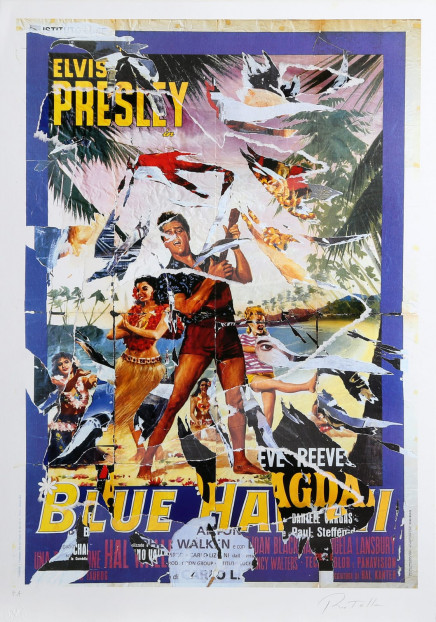 Blue Hawaii (Elvis) by Mimmo Rotella