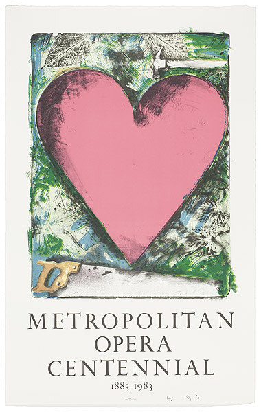 Jim Dine, A Heart at the Opera, 1983