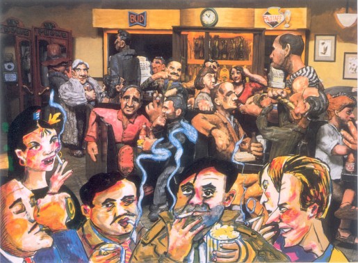 Red Grooms, The Cedar Bar, 1985