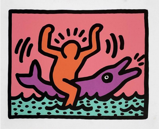 Keith Haring, Pop Shop V (C), 1989