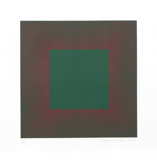 Richard Anuszkiewicz, Autumn Suite (Green with Red), 1979