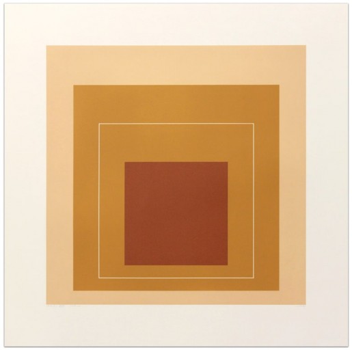 Josef Albers, White Line Square XVI (from “White Line Squares” Series II), 1966