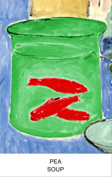 John Baldessari, Eight Soups: Pea Soup, 2012
